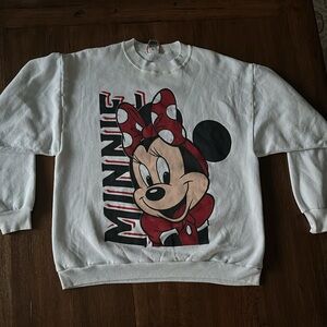 Disney White Minnie Mouse Sweatshirt